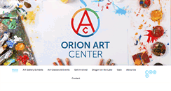 Desktop Screenshot of orionartcenter.org